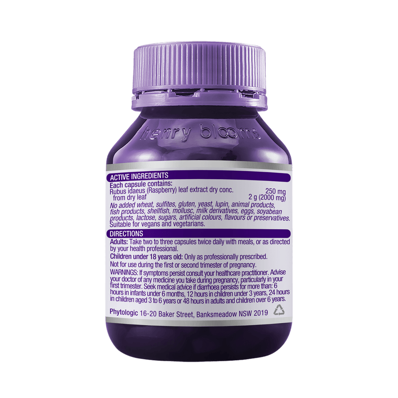 Henry Blooms Raspberry Leaf 2000 60c Supplement Oborne Health Supplies/CH2 
