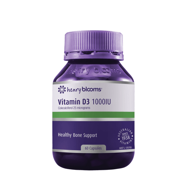 Henry Blooms Vitamin D3 1000IU Supplement Oborne Health Supplies/CH2 
