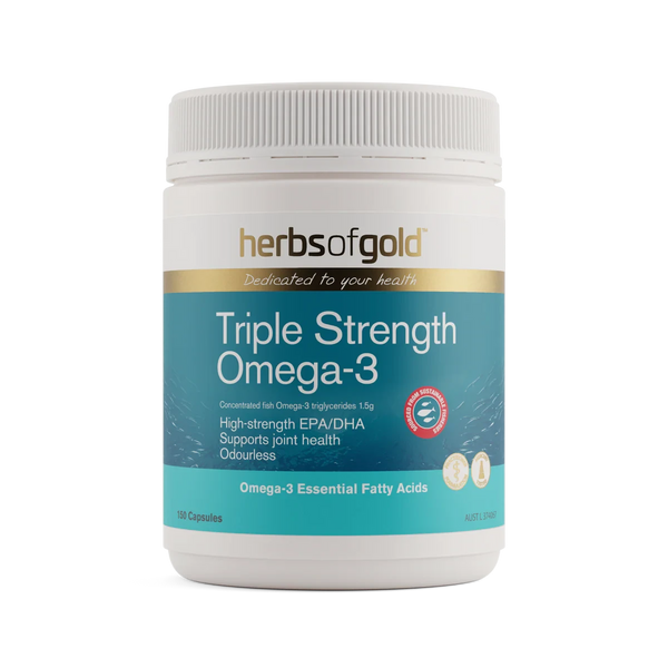 Herbs of Gold Triple Strength Omega-3 150 Caps Supplement Not specified 