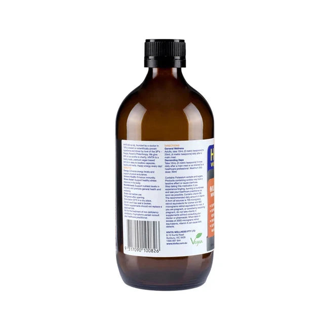 HIVITA WELLNESS Multivitamin Minerals & Herbs Oral Liquid 500ml Supplement Oborne Health Supplies/CH2 