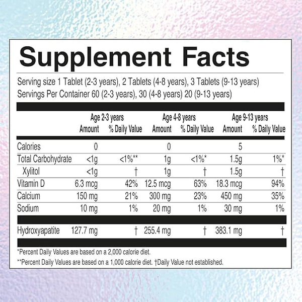 Jack N Jill Tooth Sparkles 60 Tabs Health & Beauty Oborne Health Supplies/CH2 