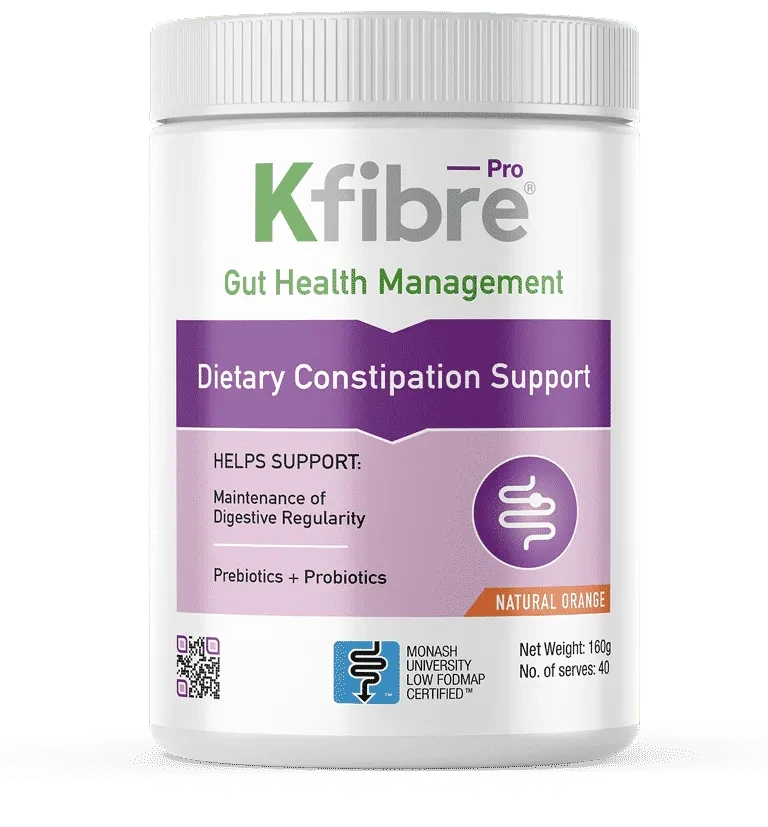Kfibre Pro Dietary Constipation Support Natural Orange Tub 160g Supplement Oborne Health Supplies/CH2 