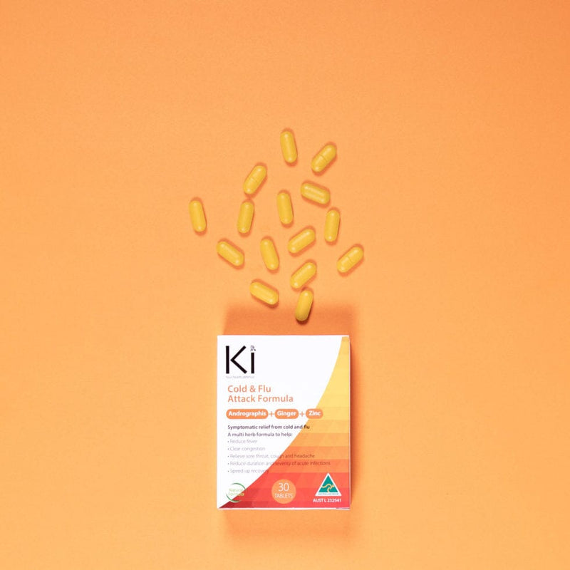 Ki Immune Cold & Flu Attack Formula Supplement Oborne Health Supplies 