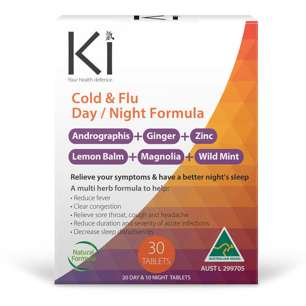 Ki Immune Cold & Flu Day & Night Supplement Oborne Health Supplies 