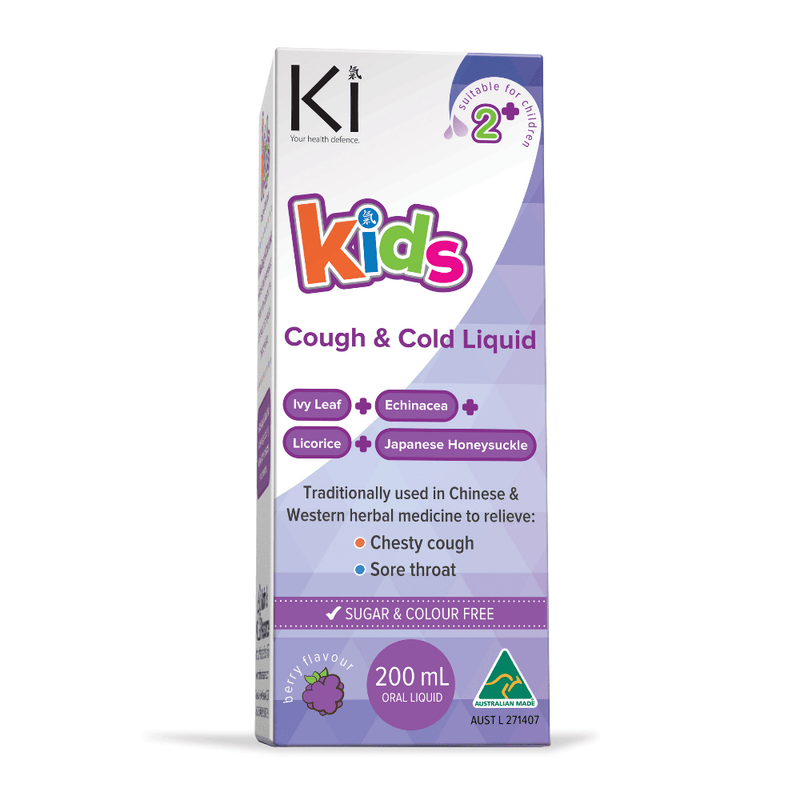 Ki Immune Kids Cough & Cold Liquid Supplement Oborne Health Supplies 