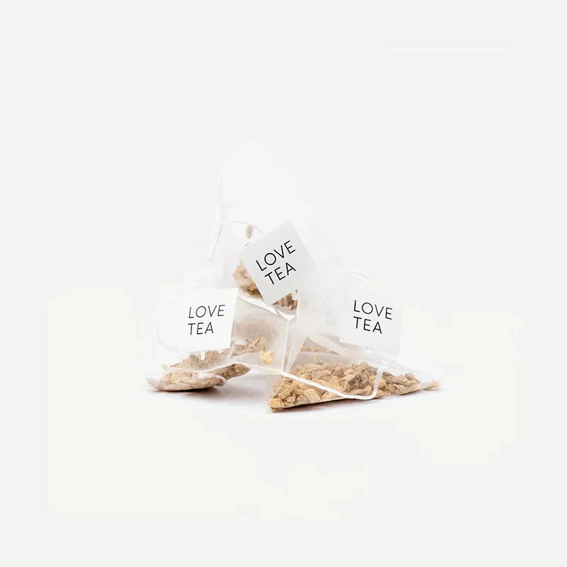 Love Tea Organic Ginger Tea x 20 Pyramids Herbal Teas Oborne Health Supplies/CH2 