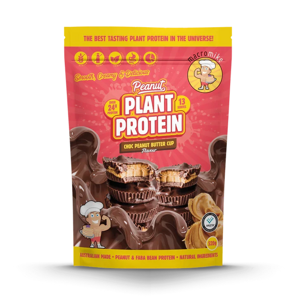 Macro Mike Peanut Plant Protein Choc Peanut Butter Cup Supplement Unique Health Products 