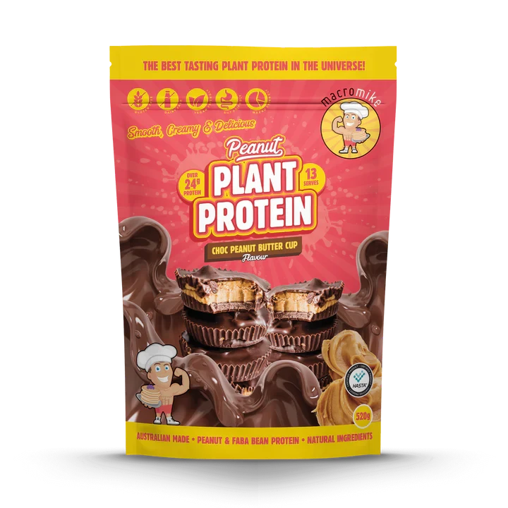 Macro Mike Peanut Plant Protein Choc Peanut Butter Cup Supplement Unique Health Products 
