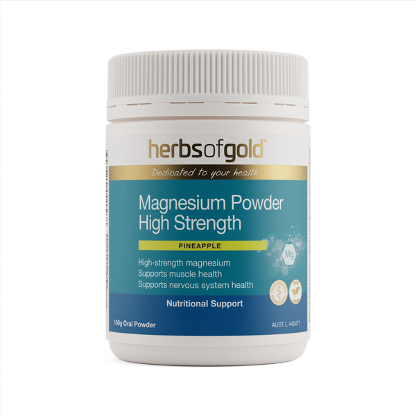 Magnesium Powder High Strength Supplement Herbs of Gold Pty Ltd 