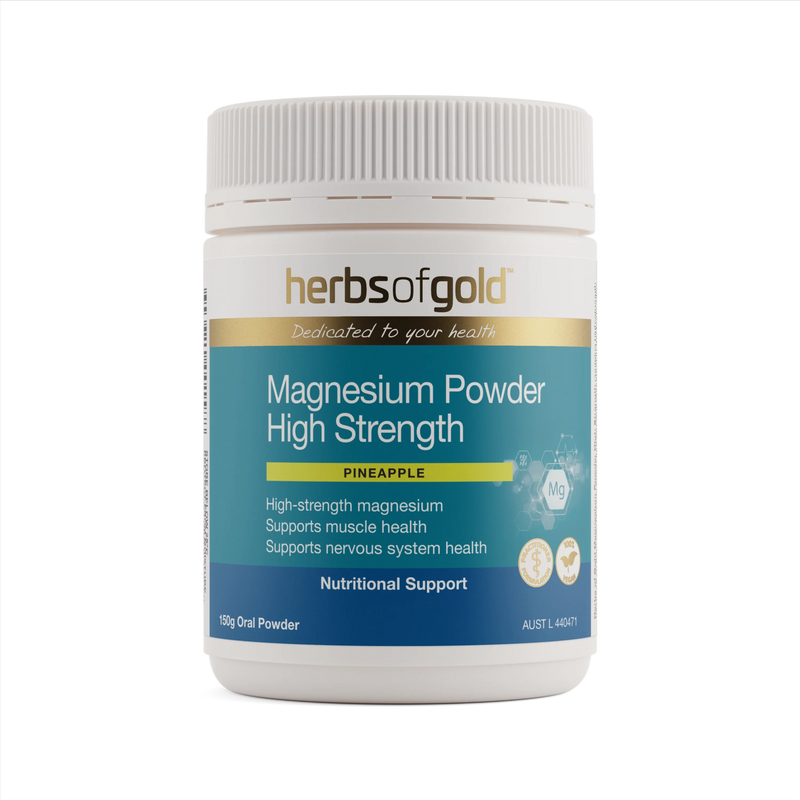Magnesium Powder High Strength Supplement Herbs of Gold Pty Ltd 