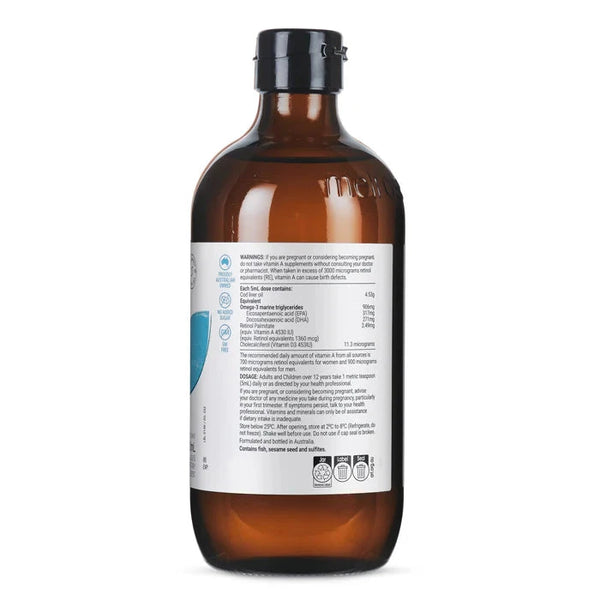 Melrose Cod Liver Oil (Health & Vision) 500ml Supplement Oborne Health Supplies/CH2 