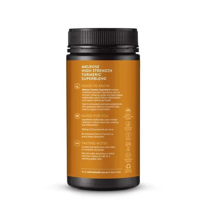 Melrose High Strength Turmeric Superblend Instant Powder 120g Supplement Oborne Health Supplies/CH2 