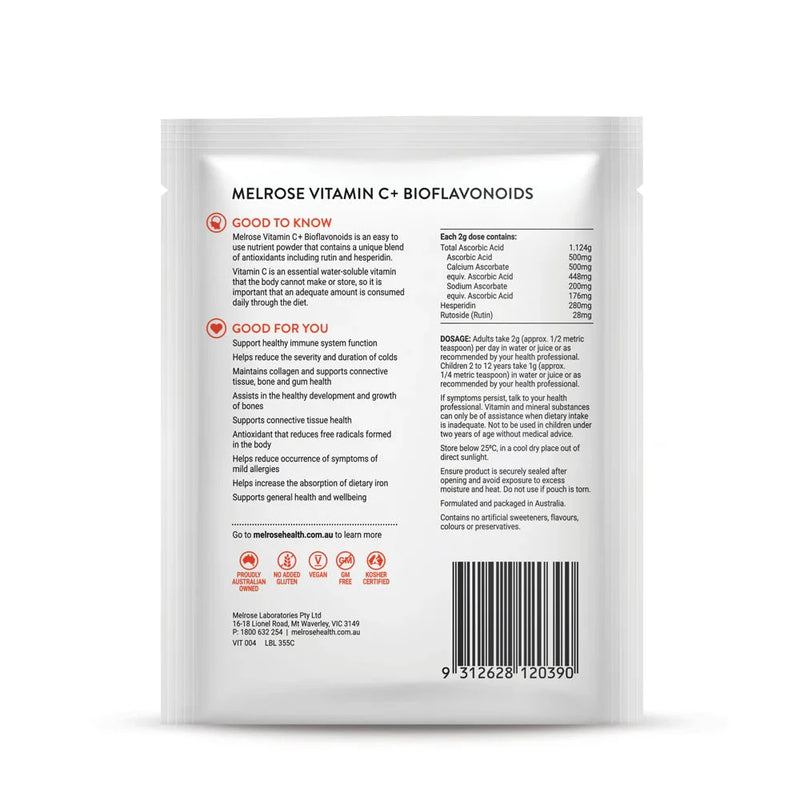 Melrose Vitamin C & Bioflavonoids Supplement Oborne Health Supplies/CH2 