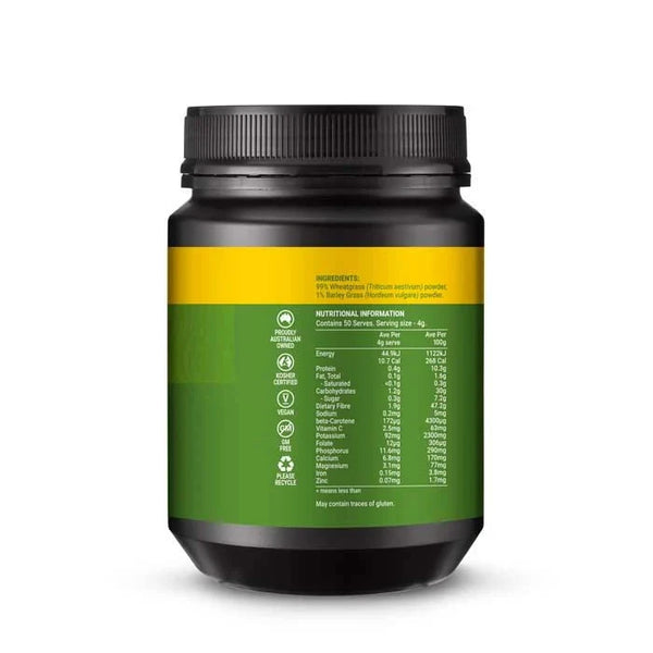 Melrose Wheatgrass Powder 200g Supplement Oborne Health Supplies/CH2 