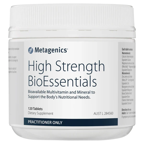 Metagenics High Strength BioEssentials Supplement Metagenics (Aust) Pty Ltd 