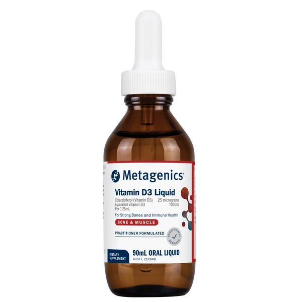 Metagenics Vitamin D3 Liquid 90ml Supplement Metagenics (Aust) Pty Ltd 