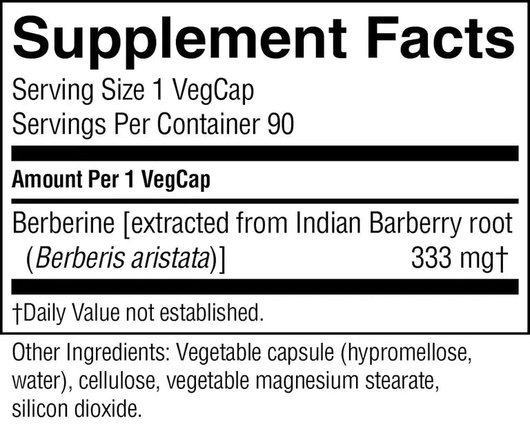 Natures Sunshine Berberine 90 caps Supplement Oborne Health Supplies/CH2 
