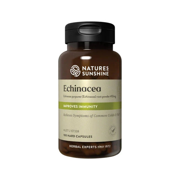 Natures Sunshine Echinacea 410mg 100c Supplement Oborne Health Supplies/CH2 