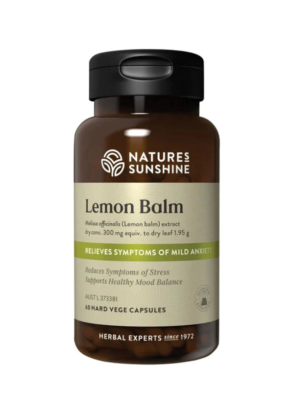 Natures Sunshine Lemon Balm 1.95g 60vc Supplement Oborne Health Supplies/CH2 