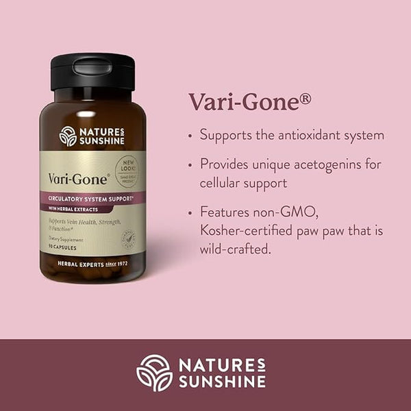 Natures Sunshine Vari-Gone 90vc Supplement Oborne Health Supplies/CH2 
