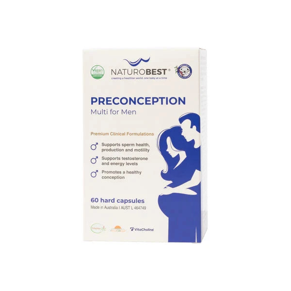 NaturoBest Preconception Multi for Men 60c Supplement Oborne Health Supplies/CH2 