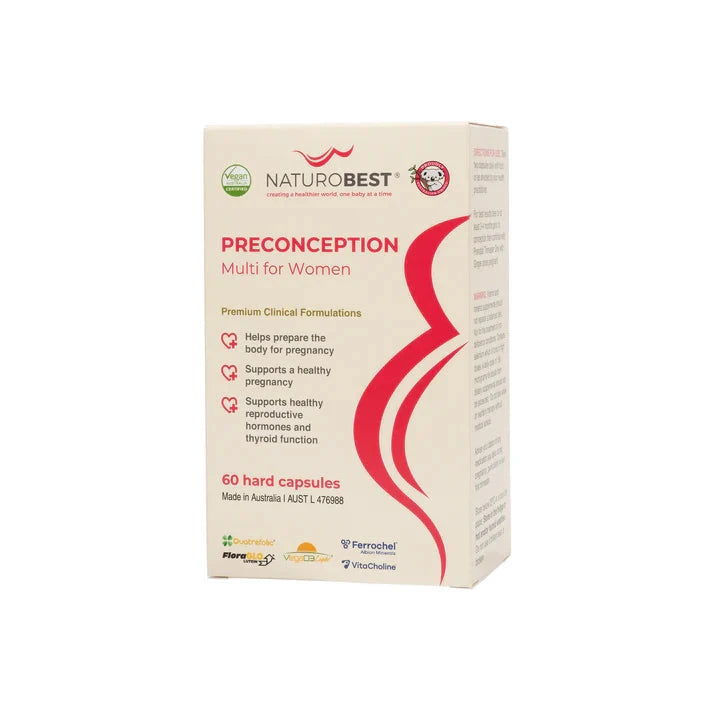 NaturoBest Preconception Multi for Women 60c Supplement Oborne Health Supplies/CH2 