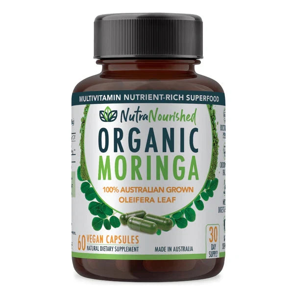 Nutra Nourished Organic Moringa Capsules 60c Supplement Nathan Small Enterprises (NSE) 
