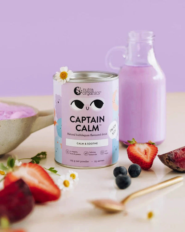 Nutra Organics Captain Calm Bubblegum Supplement Oborne Health Supplies/CH2 