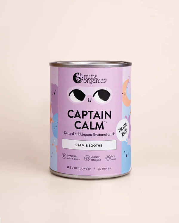 Nutra Organics Captain Calm Bubblegum Supplement Oborne Health Supplies/CH2 