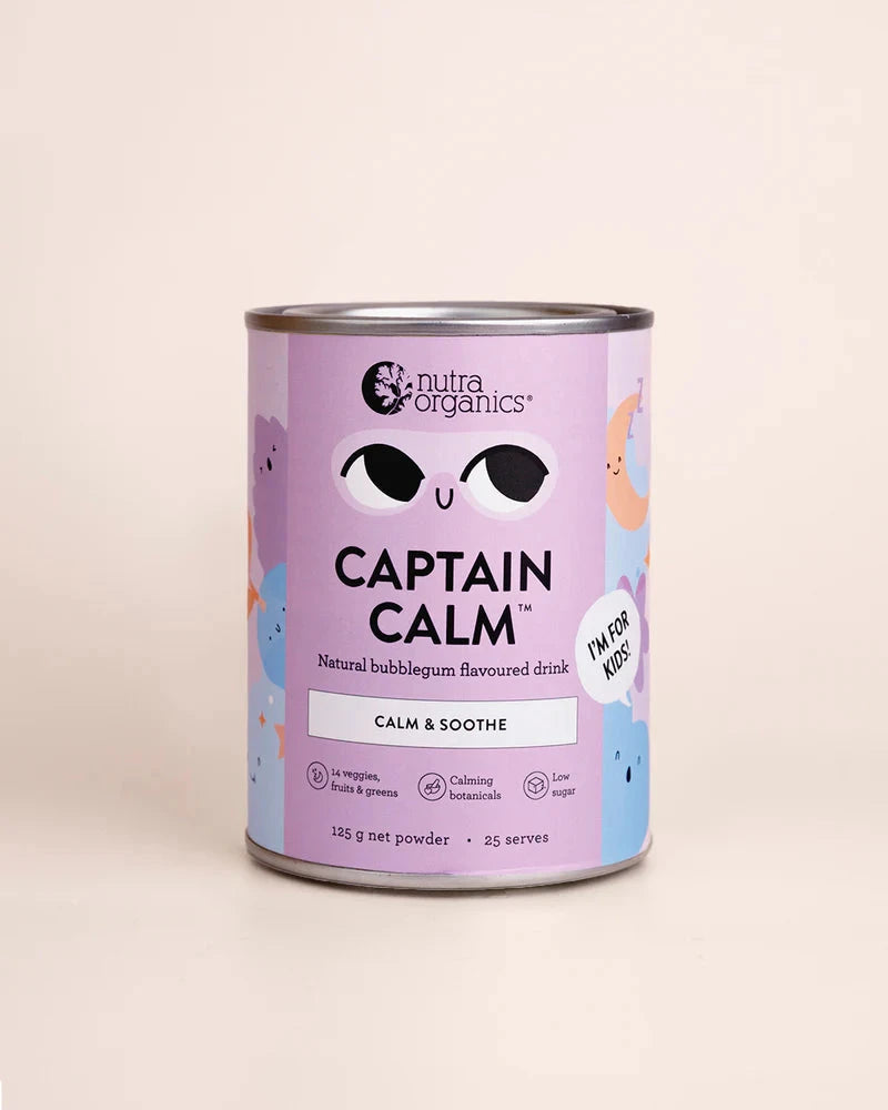 Nutra Organics Captain Calm Bubblegum Supplement Oborne Health Supplies/CH2 