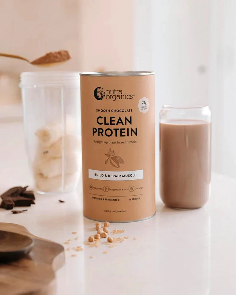 Nutra Organics Protein Clean Smooth Chocolate 500G Supplement Oborne Health Supplies/CH2 