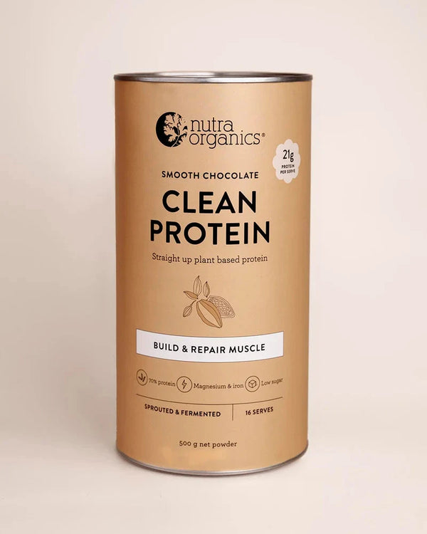 Nutra Organics Protein Clean Smooth Chocolate 500G Supplement Oborne Health Supplies/CH2 