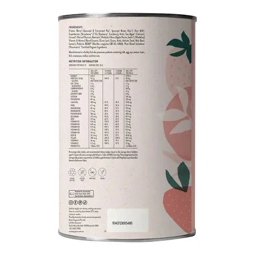 Nutra organics Thriving Protein Strawberries & Cream Supplement Oborne Health Supplies/CH2 