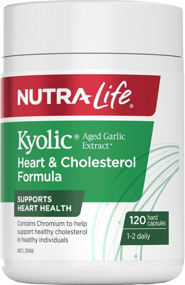 NutraLife Kyolic (Aged Garlic Extract) Heart & Cholesterol Formula Supplement Oborne Health Supplies/CH2 