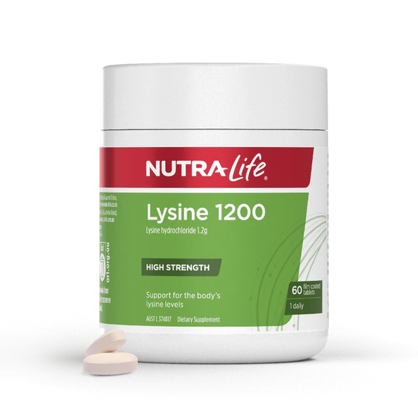 Nutralife Lysine 1200mg Supplement Oborne Health Supplies/CH2 