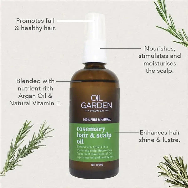 Oil Garden Hair & Scalp Oil Rosemary 100ml Health & Beauty Oborne Health Supplies/CH2 