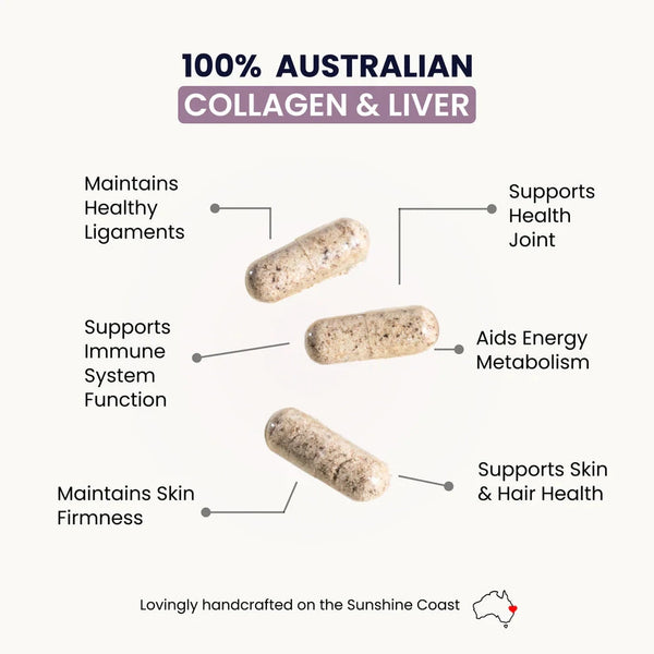 Organic Collagen Australia - Organic Liver 120caps Supplement Nathan Small Enterprises (NSE) 