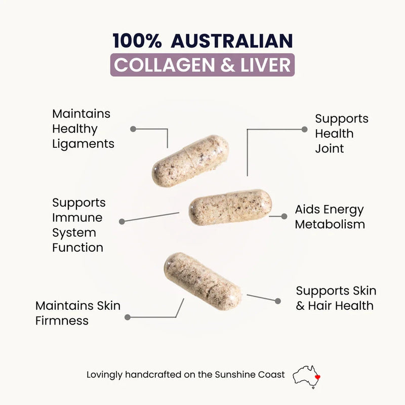 Organic Collagen Australia - Organic Liver 120caps Supplement Nathan Small Enterprises (NSE) 