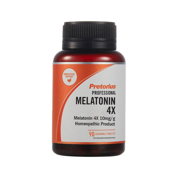 Pretorius Melatonin 4X (10mg/g Homeopathic Preparation) 90t Supplement Oborne Health Supplies/CH2 