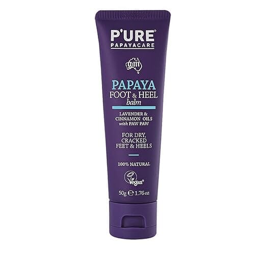 Pure By Papayacare Papaya Foot & Heel Balm 50g Natural Skincare Oborne Health Supplies/CH2 