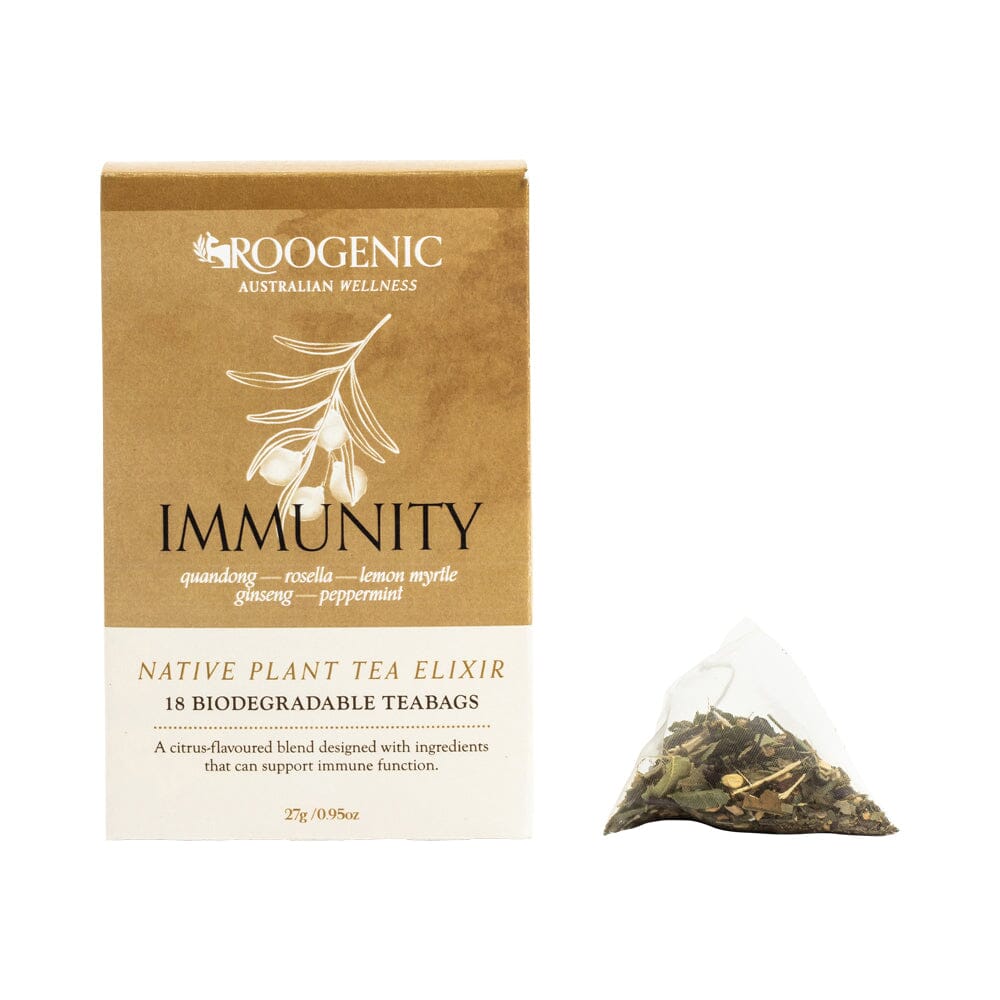 Roogenic Australia Immunity (Native Plant Tea Elixir) x 18 Tea Bags ...