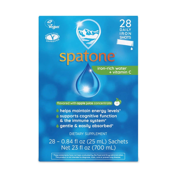 Spatone Liquid Iron Supplement Apple Sachets 25ml- 28 Pack Supplement Oborne Health Supplies/CH2 