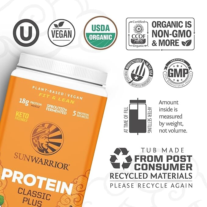 SunWarrior Protein Classic Plus Supplement Sunwarrior 