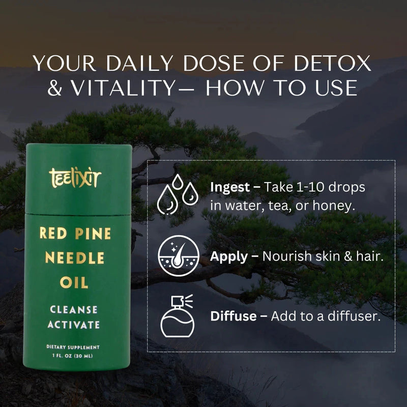 Teelixir Red Pine Needle Oil (Cleanse Activate) 30ml Supplement Not specified 