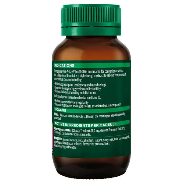 Thompson's One-A-Day- Vitex 1500 60c Supplement Oborne Health Supplies/CH2 