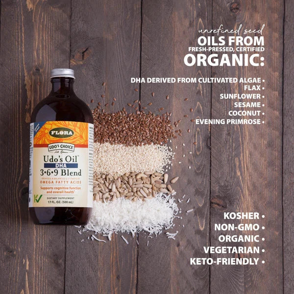 Udo's Choice DHA 369 Blend Supplement Oborne Health Supplies 