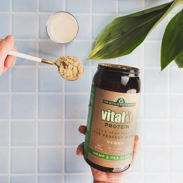 Vital Plant Protein Hemp & Pea Vanilla 500g Supplement Oborne Health Supplies/CH2 