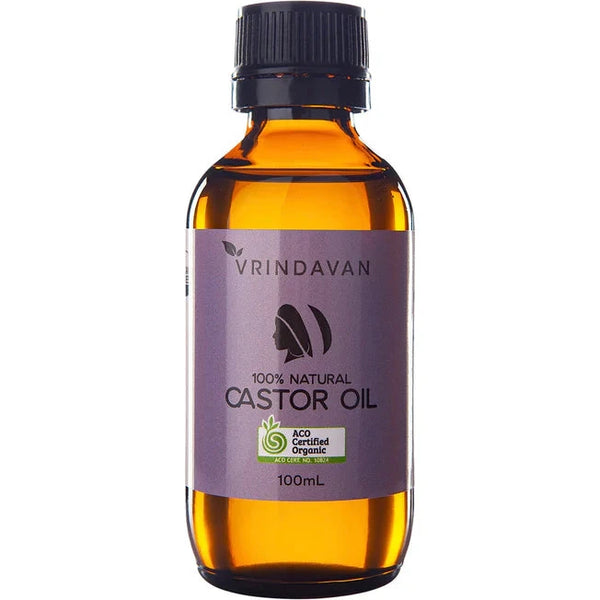 Vrindavan Castor Oil 100% Natural - Amber bottle Health & Beauty Unique Health Products 