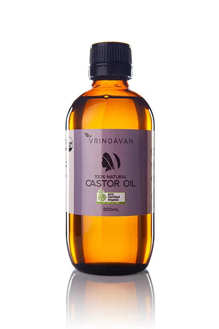 Vrindavan Castor Oil 100% Natural - Amber bottle Health & Beauty Unique Health Products 