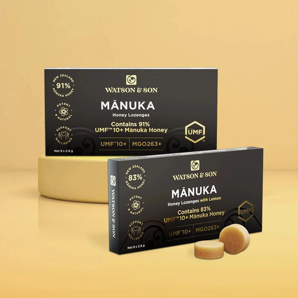Watson & Son Manuka Honey & Lemon Lozenges Supplement Planet Health 